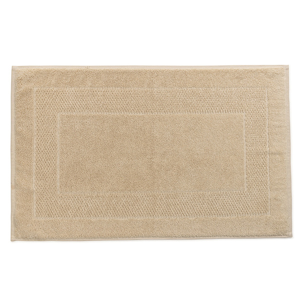 Toalha de Piso Karsten Solare Bege Grão 100% Algodão 48x80cm