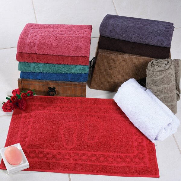 Toalha De Piso Luxo Super Macia 100% Algodão 45x68