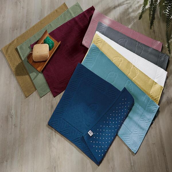 Toalha De Piso Teka Pezinho Bordô 500g/m²