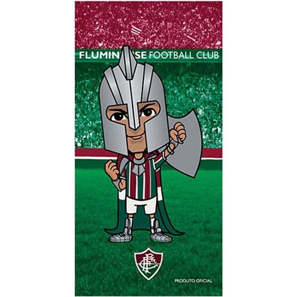 Toalha De Praia Buettner Veludo Estampado Mascote Fluminense