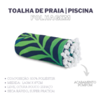 Toalha De Praia Ou Piscina Seca Rápido Folhagem