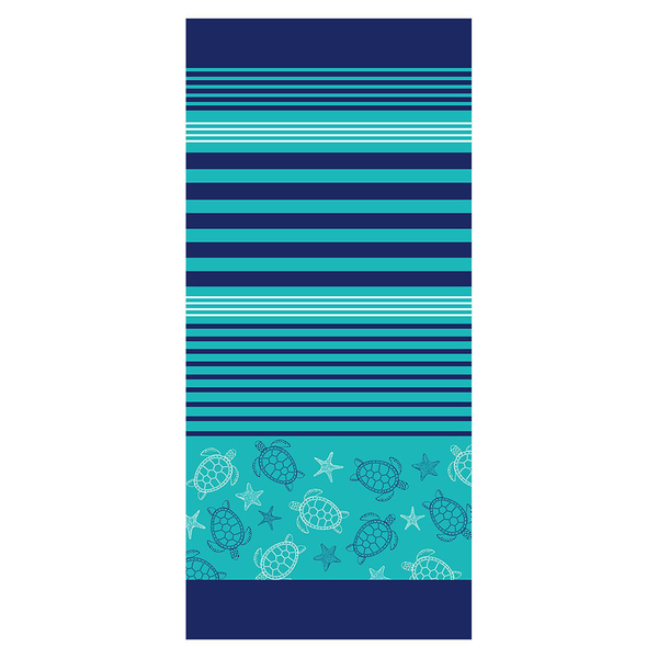 Toalha De Praia - Tartaruga - Aveludada - 100% Algodão - Sant