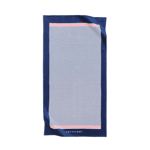 Toalha De Praia Trussardi Aveludada Capri - Listras