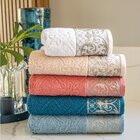 Toalha De Rosto Atlântica Imperial Enlace 50x80 Jeans Lavado