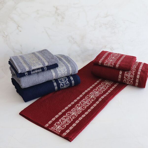 Toalha De Rosto Bella Davi Azul Marinho 65 X 45cm