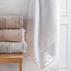 Toalha De Rosto Broderie 50x75cm 100% Algodão 400g/m² Branco/