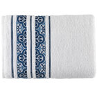 Toalha De Rosto Coimbra 49x70cm - Karsten - Branco / Azul