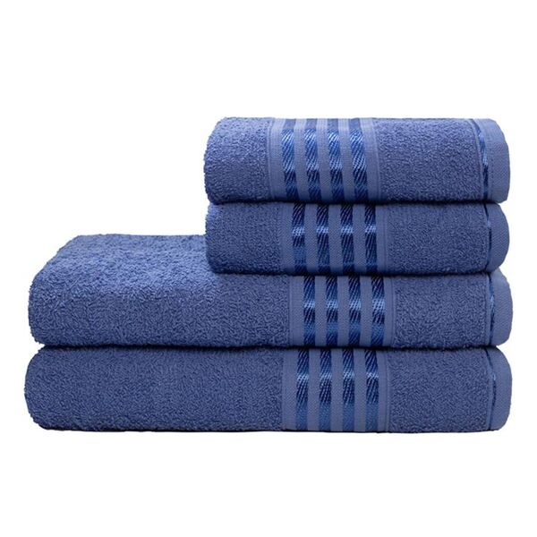 Toalha De Rosto Decor Camesa Azul Un