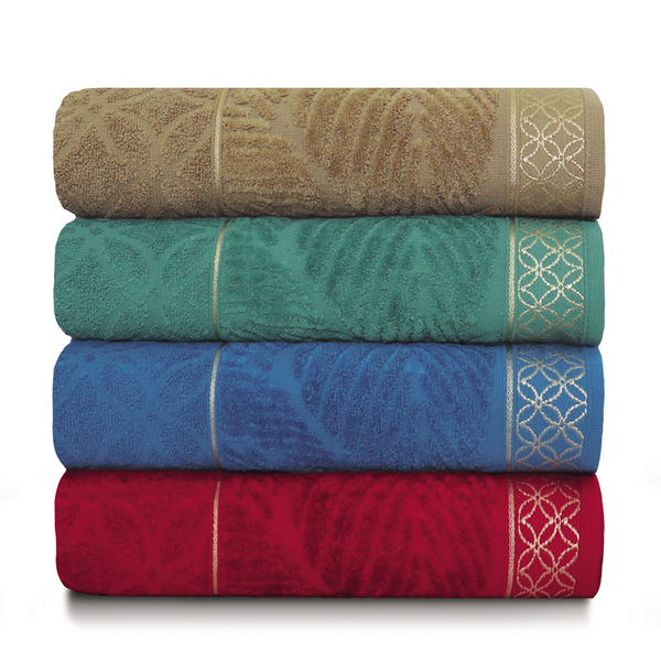 Toalha De Rosto - Felpuda - Nativa Folhas - 100% Algodão - Ap