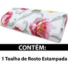 Toalha De Rosto Felpudo Estampada Prisma Francine Pink