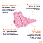 Toalha De Rosto Felpudo Estampado Poá Rosa 50 X 80cm