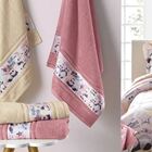 Toalha De Rosto Infantil Menina Lia Natural/ Lady Pink Karste