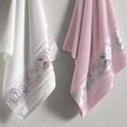 Toalha de Rosto Infantil Rosa Menina Malu Karsten 49x70cm