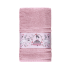 Toalha de Rosto Infantil Rosa Menina Malu Karsten 49x70cm