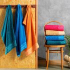 Toalha De Rosto Jacquard Dianneli 380g/m² - Vivaz Azul Anil