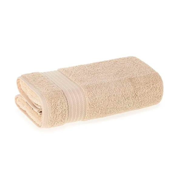 Toalha de Rosto Karsten Magna Bege Grão 100% Algodão 48x80cm