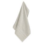 Toalha de Rosto Karsten Nuvia Cinza Algodão 48x70 x1cm