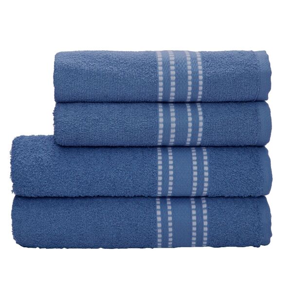 Toalha De Rosto Linea Camesa Azul Un