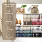 Toalha De Rosto Lumina Fio Penteado Max Karsten