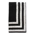 Toalha De Rosto Moldura Preto E Bege -  Buddemeyer