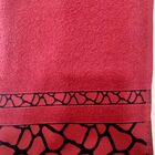 Toalha De Rosto Olinda Safari 50 Cm X 70 Cm  Vermelho Sangue