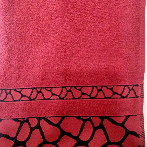 Toalha De Rosto Olinda Safari 50 Cm X 70 Cm  Vermelho Sangue