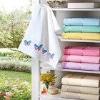 Toalha De Rosto P/ Bordar - Bella - Aveludada - Verde 5105 -