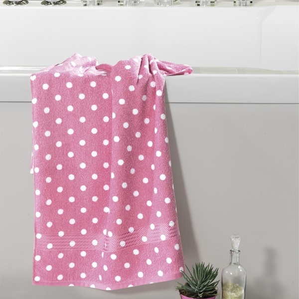 Toalha De Rosto Poá Bolinhas Felpuda Prisma Döhler Estampa: F