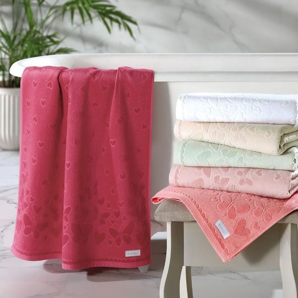 Toalha De Rosto - Velour - Romance Jacquard - 100% Algodão -