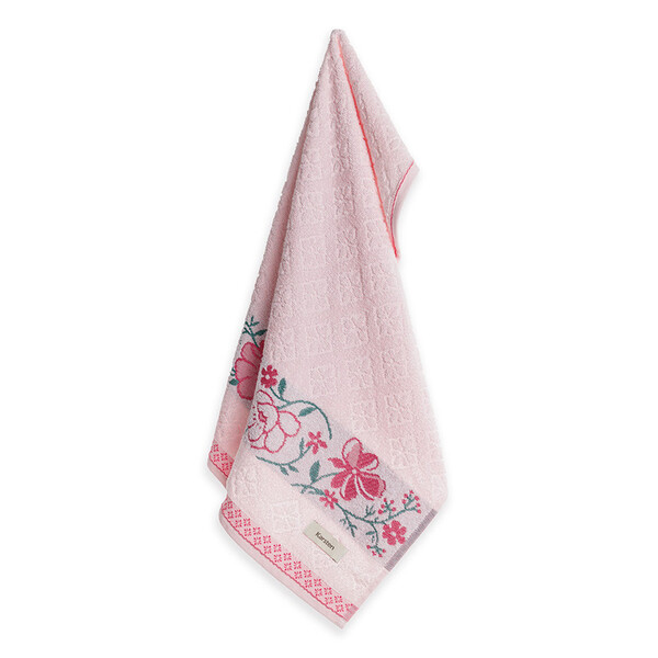 Toalha De Rosto Yuna A  Marshmallow/rosa