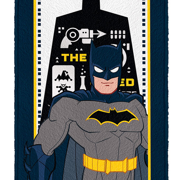 Toalha Felpuda Banho Batman Lepper  60 X 1,20 M