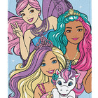 Toalha Felpuda Estampada Sortidas Barbie Reinos Mágicos 60x12