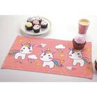 Toalha Lancheira Unicórnio Lepper - 24 X 42cm - Rosa - Lepper