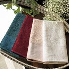 Toalha Lavabo Cristal 30x50cm Burgundy