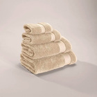 Toalha Lavabo Karsten Magna Bege Grão 100% Algodão 30x50cm