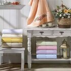 Toalha Lavabo Velour Artesanalle Liso 30cmx45cm  Creme