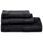 Toalha Lavabo Velour Artesanalle Liso 30cmx45cm Preto