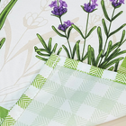 Toalha Mesa 4 Lugares 1,50x1,50m Microfibra Estampada Lilás