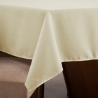 Toalha Mesa Basica 4 Lugares Oxford 100% Poliéster - Palha