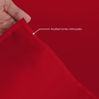 Toalha Mesa Basica 4 Lugares Oxford 100% Poliéster - Vermelho