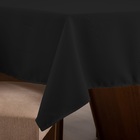 Toalha Mesa Basica 8 Lugares Oxford 100% Poliéster - Preto