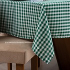 Toalha Mesa Breeze 4 Lugares Oxford Xadrez Verde