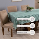 Toalha Mesa Breeze 4 Lugares Oxford Xadrez Verde
