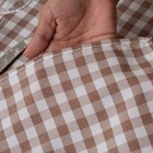 Toalha Mesa Breeze 8 Lugares Oxford Xadrez Marrom