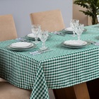 Toalha Mesa Breeze 8 Lugares Oxford Xadrez Verde