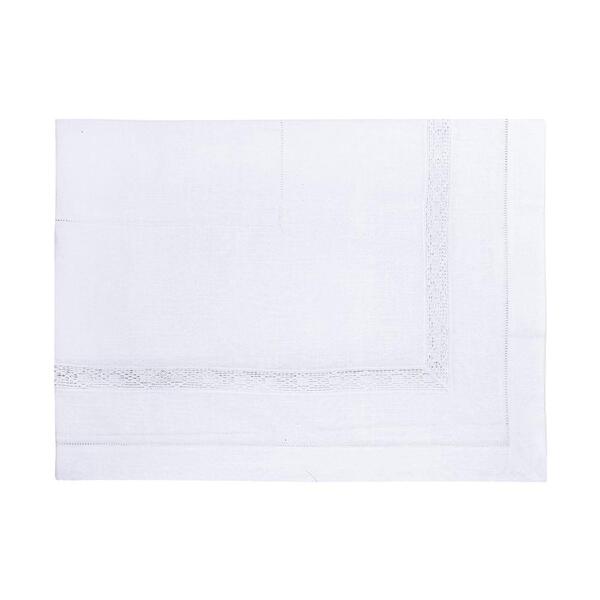 Toalha Mesa Duplo Linha Vazada Bco 1x160x270 1924453