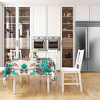 Toalha Mesa Esmeralda Estampada Quadrada 1,40m X 1,40m Tecido