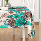 Toalha Mesa Esmeralda Estampada Quadrada 1,40m X 1,40m Tecido