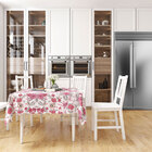 Toalha Mesa Estampada Floral Elisa Quadrada 1,40m X 1,40m Tec