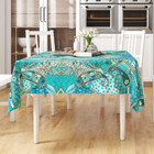 Toalha Mesa Estampada Indiana Quadrada 1,40m X 1,40m Tecido J